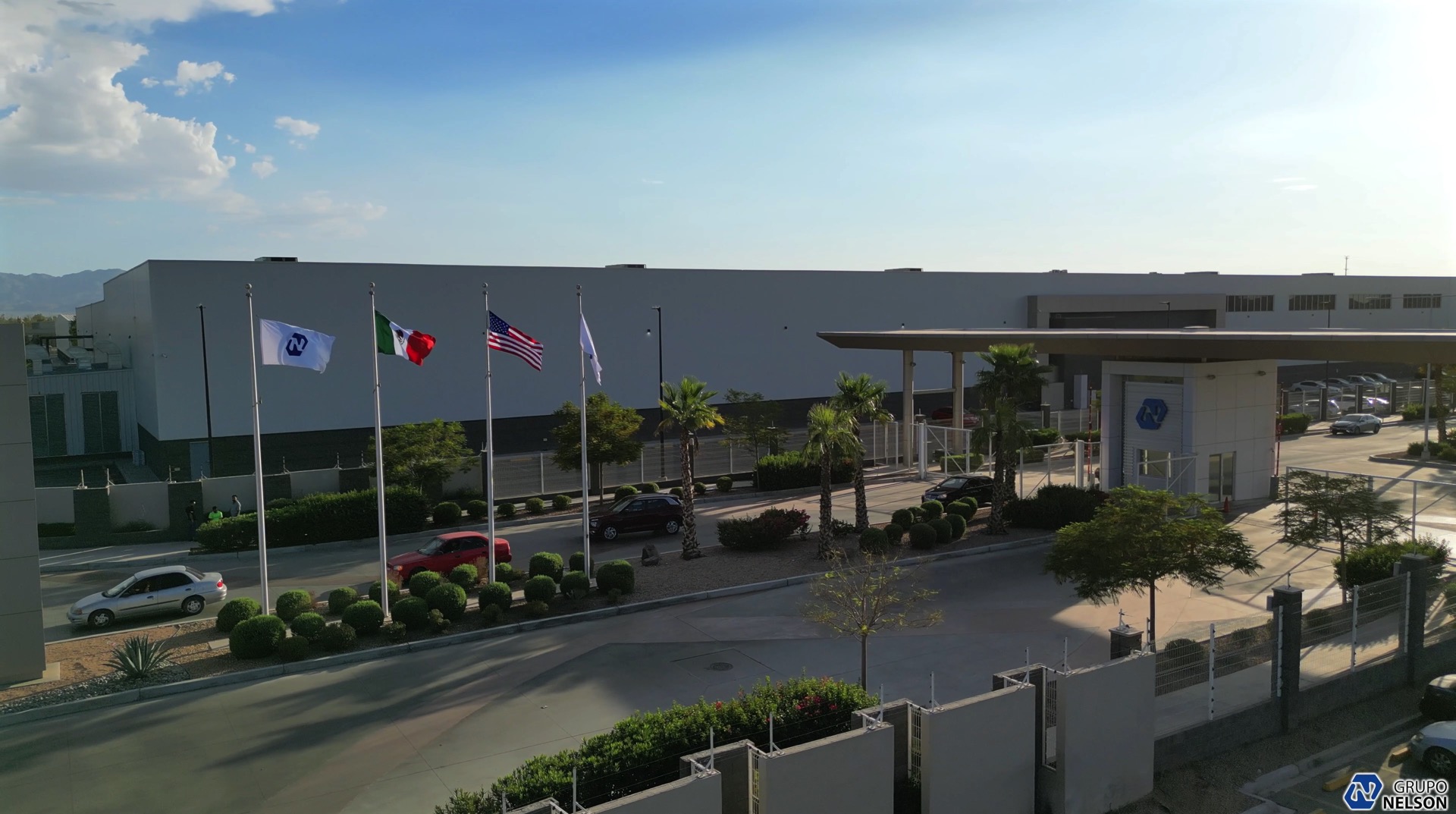 Entrada del Parque Industrial Nelson II en Mexicali