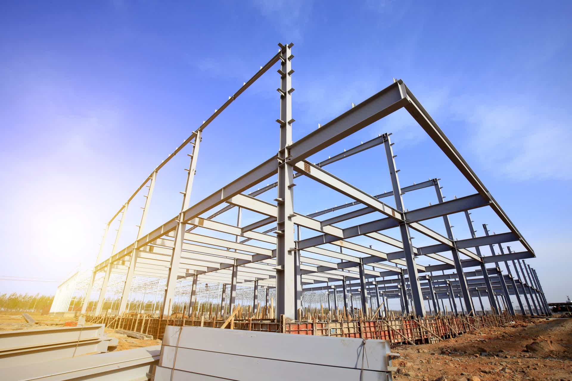 Build-to-suit industrial building construction in Mexicali